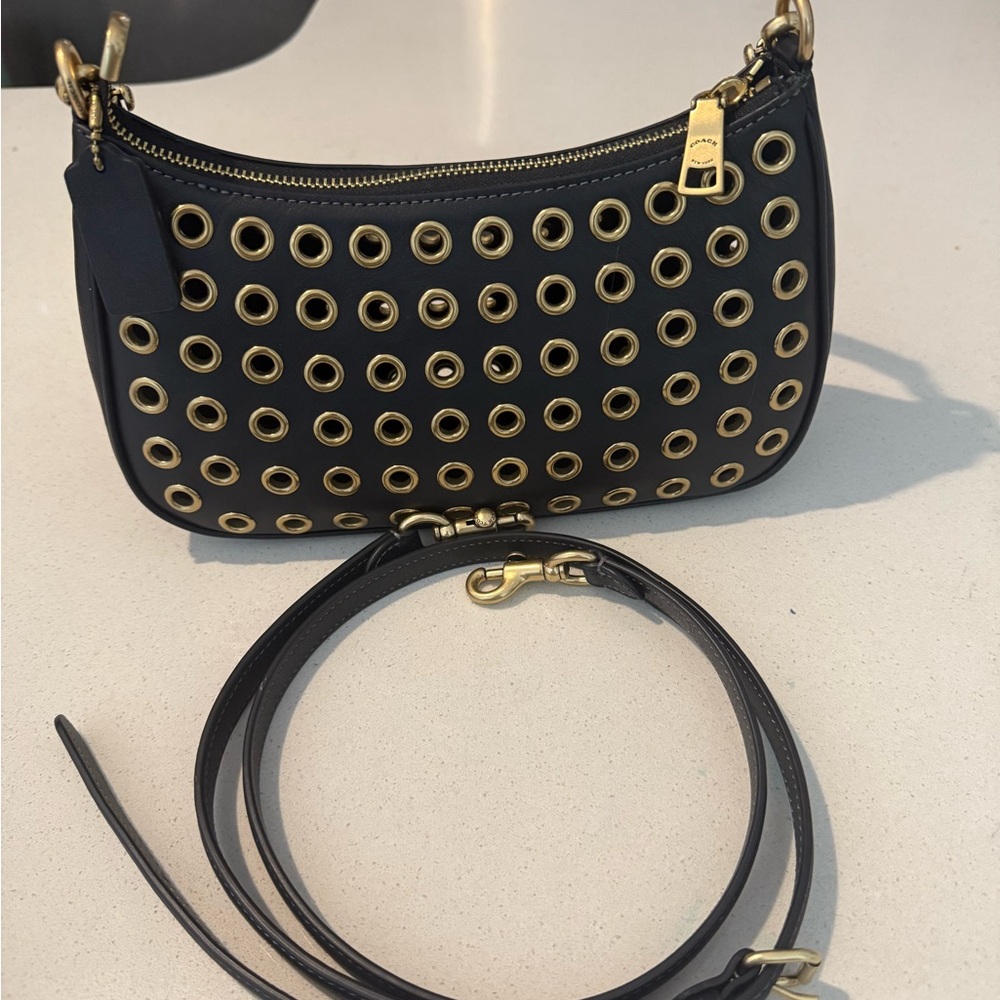Coach Grommet Teri Shoulder Bag